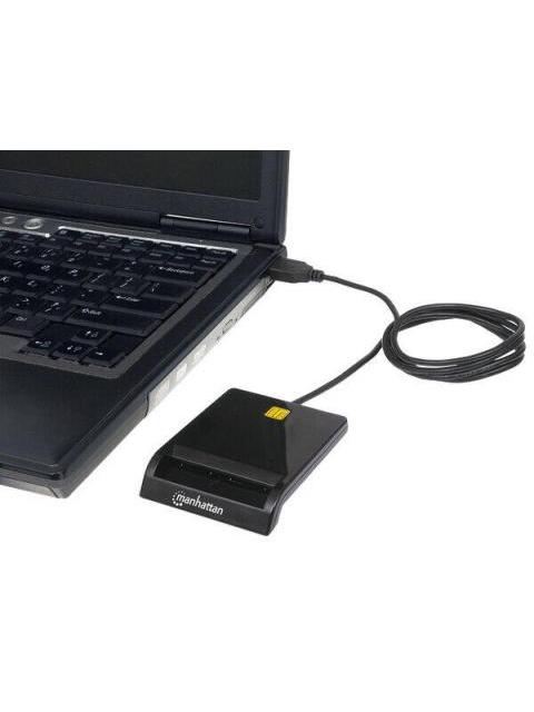 MANHATTAN LECTOR DE TARJETAS INTELIGENTES 102049 USB 2.0 NEGRO