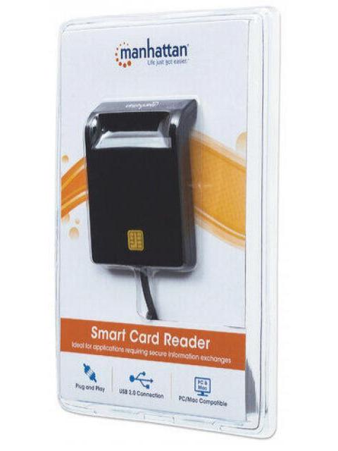 MANHATTAN LECTOR DE TARJETAS INTELIGENTES 102049 USB 2.0 NEGRO
