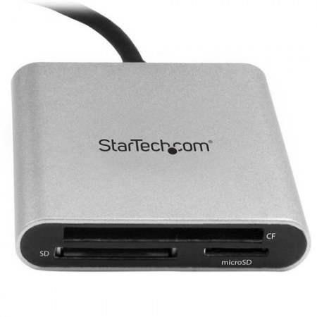 STARTECH  LECTOR DE MEMORIA SD USB 3.0 NEGRO-PLATA