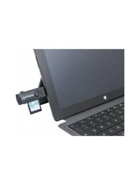 MANHATTAN LECTOR DE MEMORIA USB 3.0 5000 MBIT-S NEGRO