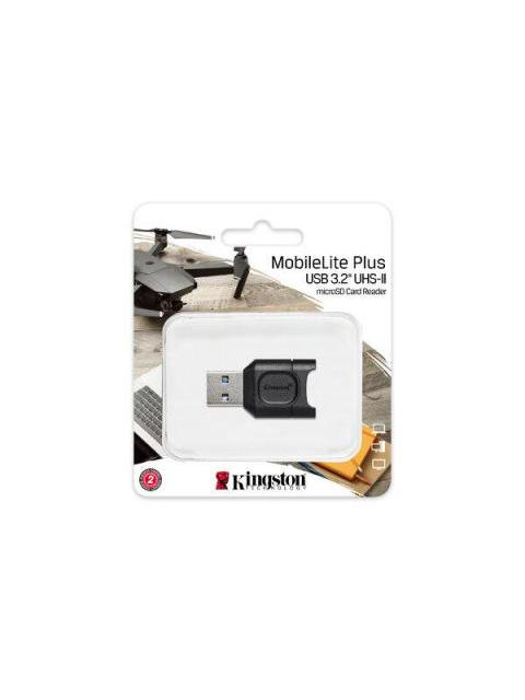 KINGSTON LECTOR DE MEMORIA MOBILELITE PLUS MICROSD USB A 3.0 NEGRO