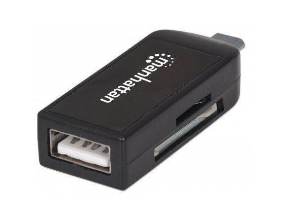 MANHATTAN ADAPTADOR MICRO USB CON LECTOR DE TARJETAS OTG IMPORT LINK 24 EN 1 USB 2.0