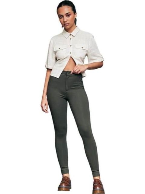 LEGGINGS CASUAL CINTURA ALTA VERDE OLIVO HOLLY LAND