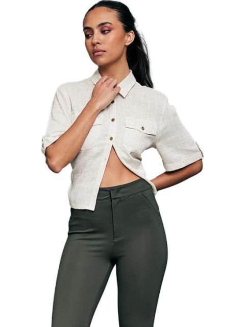LEGGINGS CASUAL CINTURA ALTA VERDE OLIVO HOLLY LAND