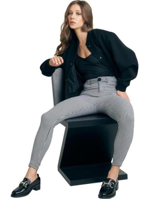 LEGGINGS CINTURA REGULAR BLANCO/NEGRO HOLLY LAND