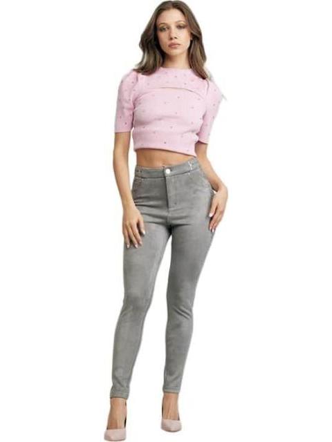 LEGGINGS CINTURA ALTA GRIS HOLLY LAND