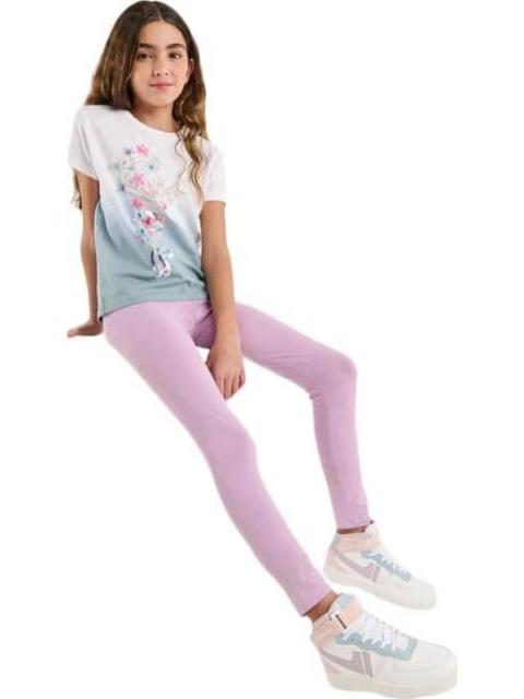 LEGGINGS SET 2 PIEZAS MORADO HOLLY LAND KIDS