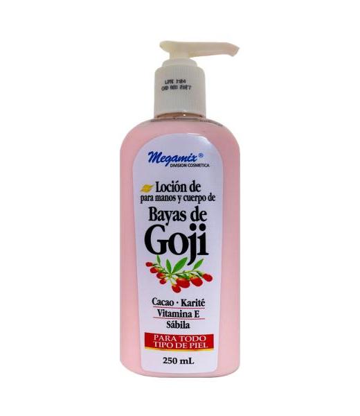LOCION PARA MANOS Y CUERPO DE BAYAS DE GOJI 250 ML CACAO KARITE V MEGAMIX