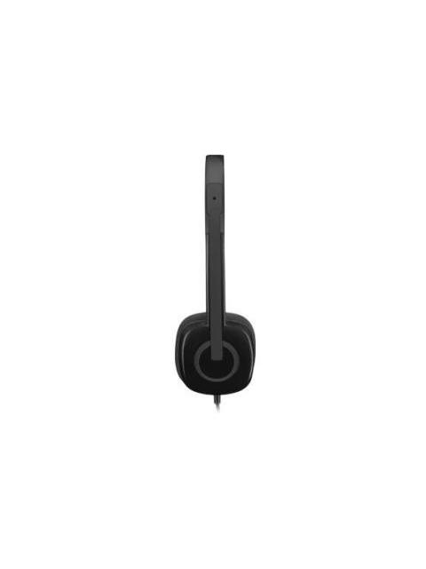 LOGITECH AUDIFONOS CON MICROFONO H151 ALAMBRICO 3.5MM NEGRO