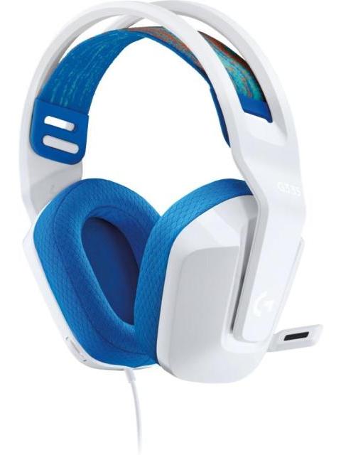 LOGITECH AUDIFONOS GAMER G335 PARA PC-XBOX-PS4-NINTENDO SWITCH ALAMBRICO 3.5MM BLANCO