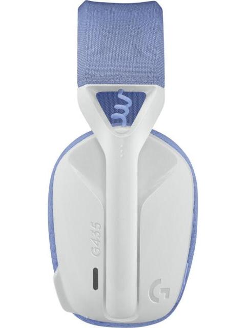 LOGITECH AUDIFONOS GAMER G435 PARA PC-PS4-PS5 INALAMBRICO USB-A BLANCO-LILA