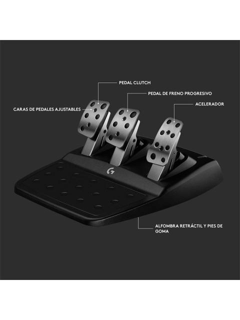 LOGITECH VOLANTE + PEDALES G923 TRUEFORCE ALAMBRICO USB NEGRO PARA PC-PLAYSTATION 4-PLAYSTATION 5