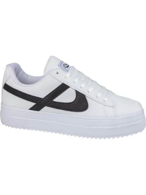 TENIS PLATAFORMA BLANCO/NEGRO PANAM