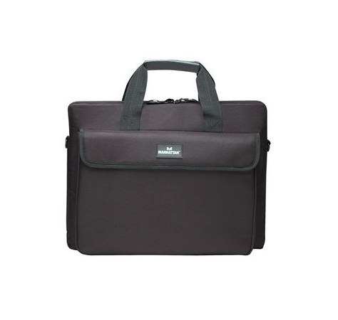 MANHATTAN MALETIN DE POLIESTER LONDON 15.4 NEGRO