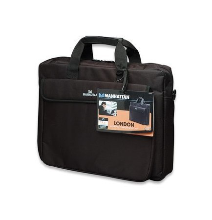 MANHATTAN MALETIN DE POLIESTER LONDON 15.4 NEGRO