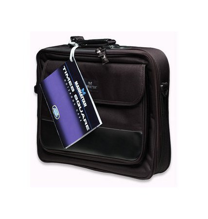 MANHATTAN MALETIN TIMES SQUARE DE POLLIESTER PARA LAPTOP 15.4 NEGRO