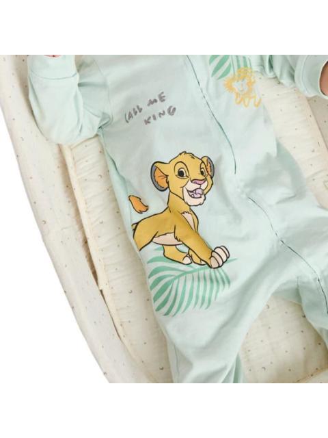MAMELUCO ESTAMPADO APLICACIONES AZUL MENTA DISNEY BABY