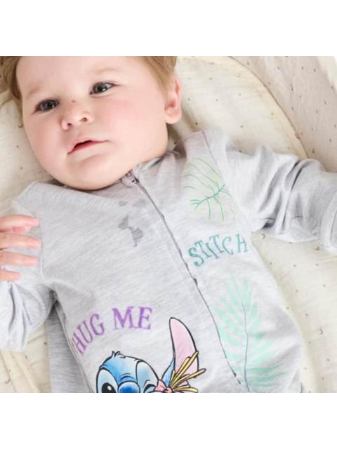 MAMELUCO ESTAMPADO APLICACIONES GRIS DISNEY BABY