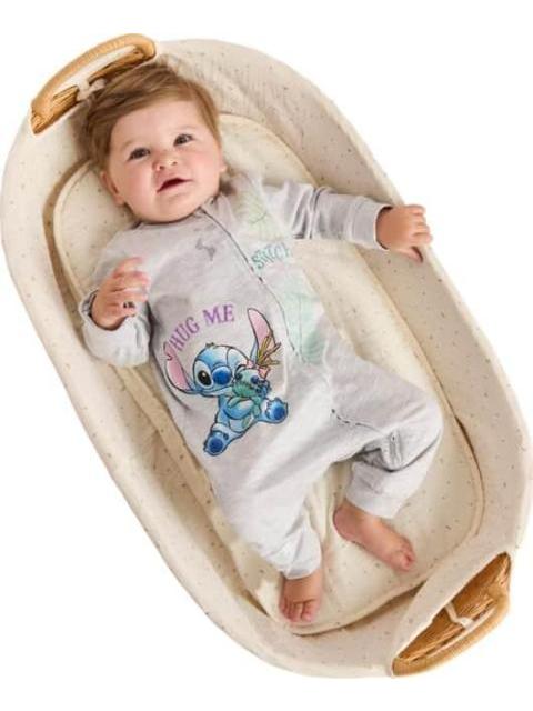 MAMELUCO ESTAMPADO APLICACIONES GRIS DISNEY BABY