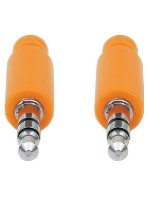 MANHATTAN 3.5MM MACHO - 3.5MM MACHO CON RECUBRIMIENTO TEXTIL 1 METRO AZUL-NARANJA