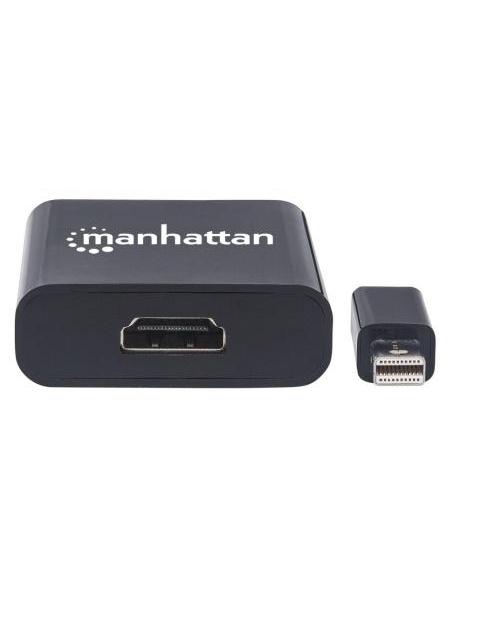 MANHATTAN ADAPTADOR MINI DISPLAYPORT 1.2 MACHO - HDMI HEMBRA 4K 60HZ NEGRO
