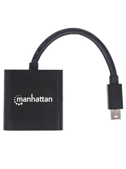 MANHATTAN ADAPTADOR MINI DISPLAYPORT 1.2 MACHO - HDMI HEMBRA 4K 60HZ NEGRO