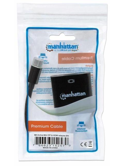 MANHATTAN ADAPTADOR MINI DISPLAYPORT 1.2 MACHO - HDMI HEMBRA 4K 60HZ NEGRO