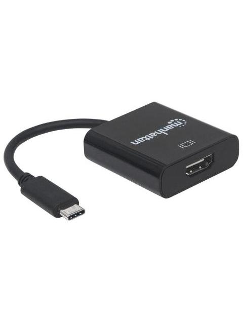 MANHATTAN ADAPTADOR USB-C 3.1 MACHO - HDMI HEMBRA NEGRO