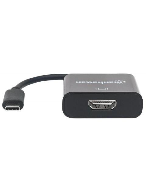 MANHATTAN ADAPTADOR USB-C 3.1 MACHO - HDMI HEMBRA NEGRO