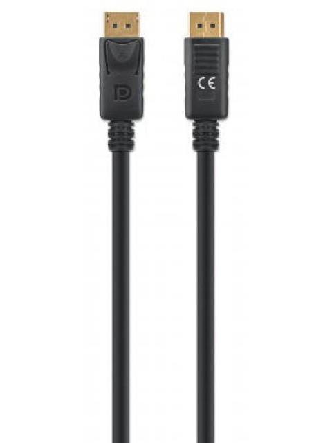 MANHATTAN CABLE 355582 DISPLAYPORT MACHO - DISPLAYPORT 1.4 MACHO 3 METROS NEGRO
