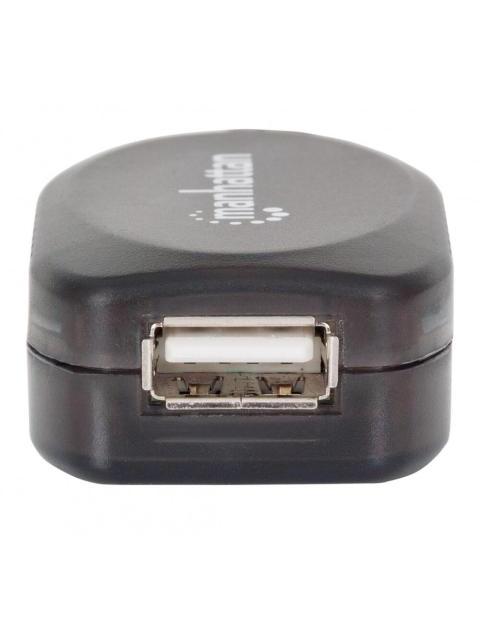 MANHATTAN CABLE DE EXTENSION ACTIVA USB DE ALTA VELOCIDAD ENCADENABLE USB A MACHO - HEMBRA 20 METROS NEGRO