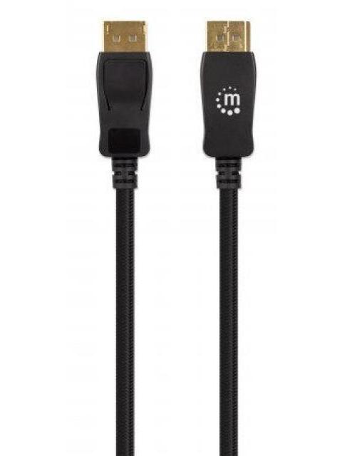 MANHATTAN CABLE DISPLAYPORT 1.4 MACHO - DISPLAYPORT MACHO 8K 60HZ 2 METROS NEGRO