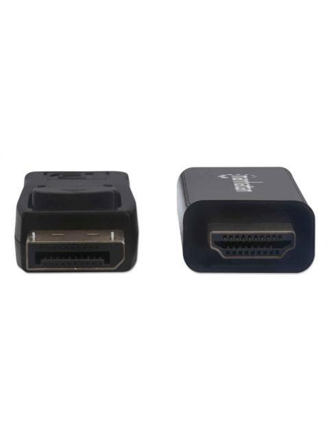 MANHATTAN CABLE DISPLAYPORT 1.2 MACHO - HDMI MACHO 1.8 METROS 4K 60HZ NEGRO