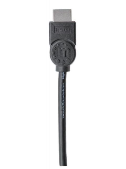 MANHATTAN CABLE HDMI DE ALTA VELOCIDAD CON CANAL ETHERNET HDMI MACHO - HDMI MACHO 4K 30HZ 5 METROS NEGRO