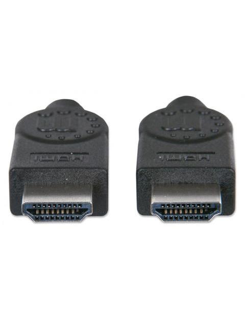 MANHATTAN CABLE HDMI DE ALTA VELOCIDAD CON CANAL ETHERNET HDMI MACHO - HMDI MACHO 10 METROS NEGRO