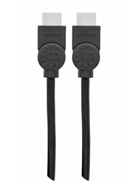 MANHATTAN CABLE HDMI DE ALTA VELOCIDAD CON CANAL ETHERNET HDMI MACHO - HDMI MACHO 4K 30HZ 3 METROS NEGRO