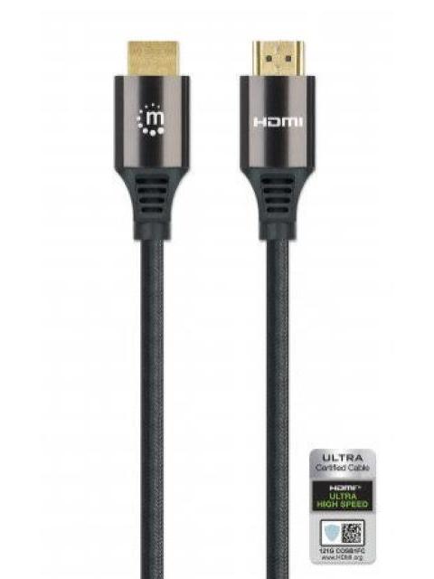 MANHATTAN CABLE HDMI DE ALTA VELOCIDAD HDMI-A MACHO - HDMI-A MACHO 8K 60HZ 3 METROS NEGRO