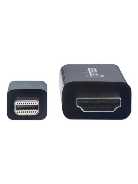 MANHATTAN CABLE MINI DISPLAYPORT 1.1 MACHO - HDMI MACHO 1080P 60HZ 1.8 METROS NEGRO