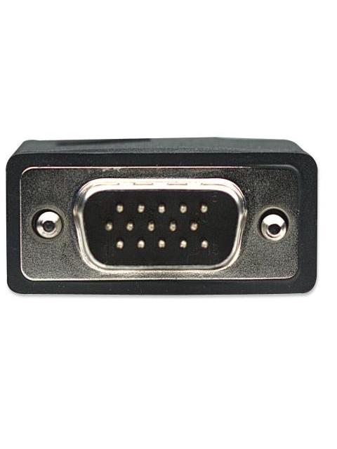 MANHATTAN CABLE PARA MONITOR SVGA 8MM HD15 MACHO - HD15 HEMBRA 1.8 METROS NEGRO