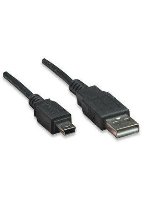 MANHATTAN CABLE USB 2.0 USB A MACHO - MINI USB B MACHO 1 METRO NEGRO