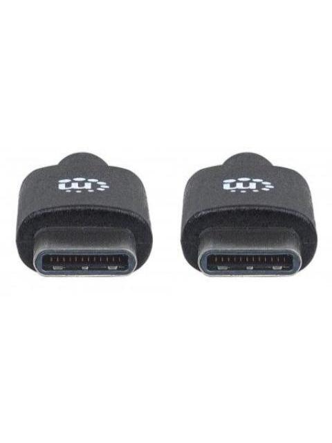 MANHATTAN CABLE USB C MACHO - USB C MACHO 3 METROS NEGRO