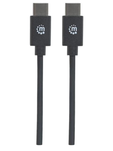 MANHATTAN CABLE USB C MACHO - USB C MACHO 3 METROS NEGRO
