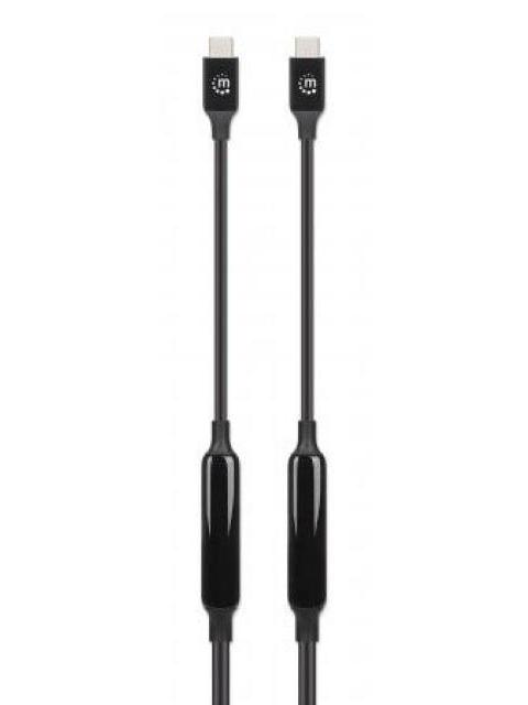 MANHATTAN CABLE USB C MACHO - USB C MACHO 5 METROS NEGRO