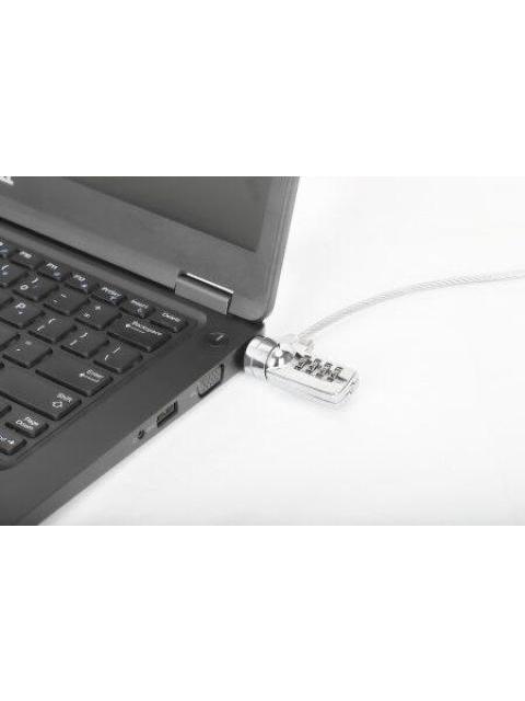 MANHATTAN CANDADO DE COMBINACION PARA LAPTOP 2 METROS PLATA