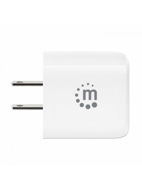 MANHATTAN CARGADOR DE PARED 20W 1X USB 3.0 1X USB C BLANCO