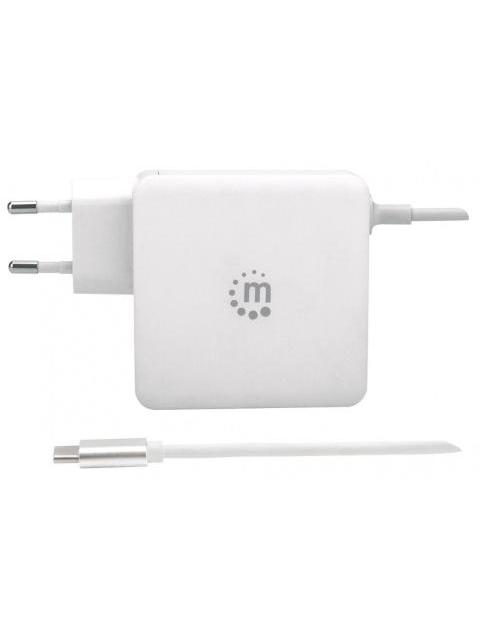 MANHATTAN CARGADOR DE PARED UNIVERSAL 60W USB C 1X USB A BLANCO