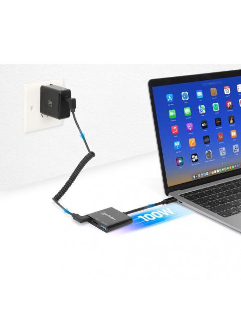 MANHATTAN DOCKING STATION 130622 USB C 1X USB C 1X USB 3.0 1X HDMI NEGRO