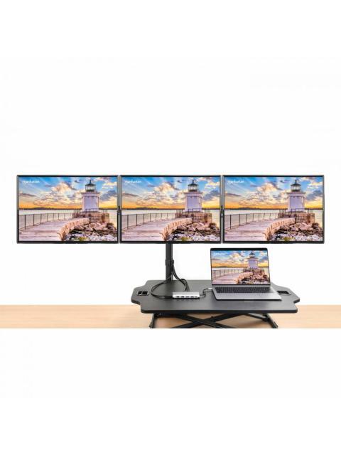 MANHATTAN DOCKING STATION 130660 USB C 4X USB 2X USB C 3X HDMI 1X RJ-45 1X SD 1X MICRO SD GRIS