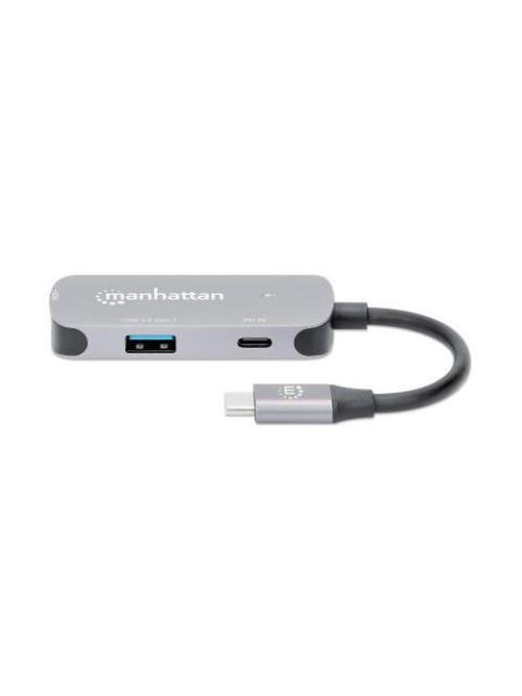 MANHATTAN DOCKING STATION 130707 USB C 1X USB 1X USB C 1X HDMI GRIS