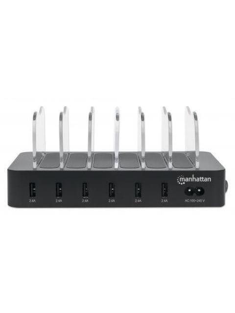 MANHATTAN ESTACION DE CARGA 102254 6X USB A NEGRO